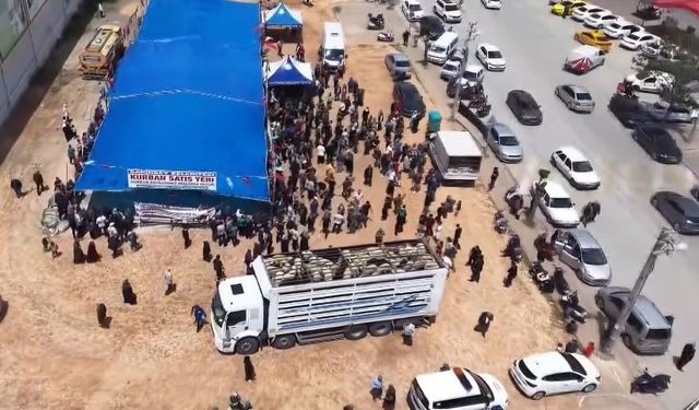 Gaziantep'te kurban pazarlarında dron destekli denetim ve sahte para uyarısı