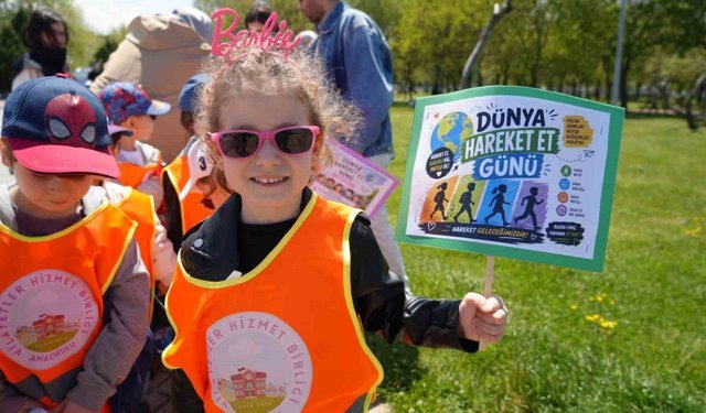'Hareket et, sağlıklı kal' mesajı miniklerden geldi
