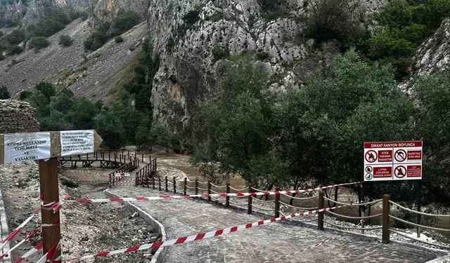 Kazankaya Kanyonu'nda tedbir alındı