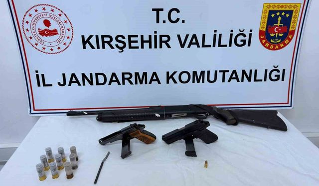 Kırşehir'de ruhsatsız silah operasyonu