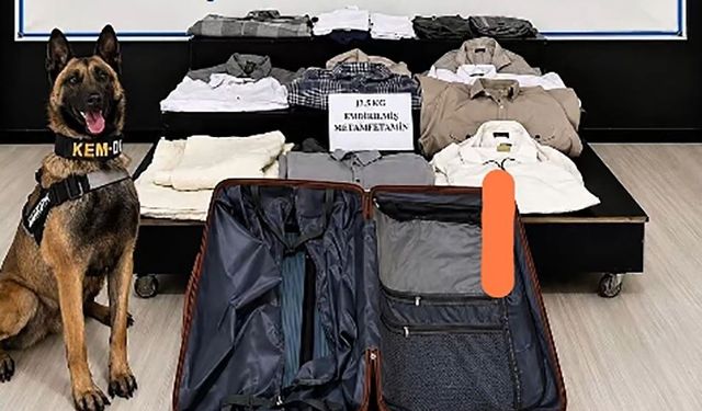 Kıyafetlerine emdirilmiş 12.5 kilo metamfetamin ele geçirildi