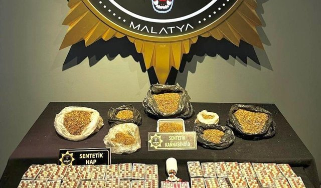Malatya'da uyuşturucu operasyonu: 5 gözaltı