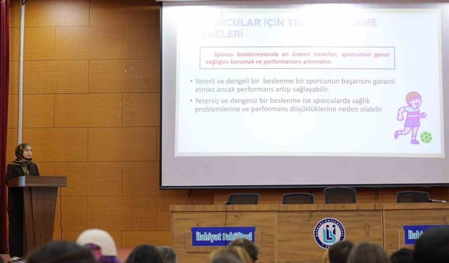 Spor Bilimleri öğrencilerine sağlıklı yaşam eğitimi verildi