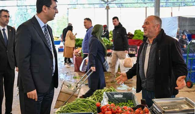Vali Kartal, Sigorta Semt Pazarını ziyaret etti
