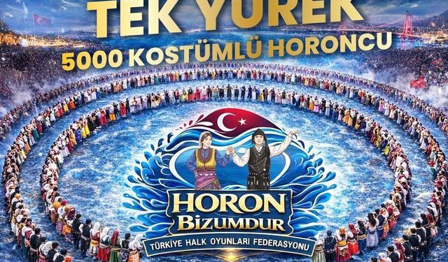 Zonguldak'tan Guinnes rekoruna büyük destek; 5 bin kişi aynı anda horon tepecek