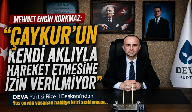 DEVA Partisi İl Başkanı Korkmaz:""ÇAYKUR Kendi Aklıyla Hareket Edemiyor"