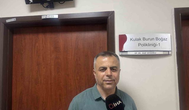 8 yıllık kulak ağrısı ve basınç şikayeti Kurtalan'da son buldu