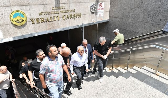 Başkan Büyükkılıç'tan Yeraltı Çarşısı'na ziyaret