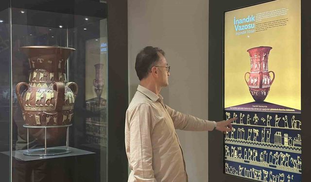 Binlerce yıl öncesindeki gelenekleri anlatan İnandık Vazosu'na yoğun ilgi