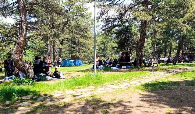 Bölgenin gözde tabiat parkı ziyaretçi akınına uğruyor