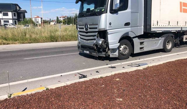 Bolvadin'de trafik kazası: 1 yaralı