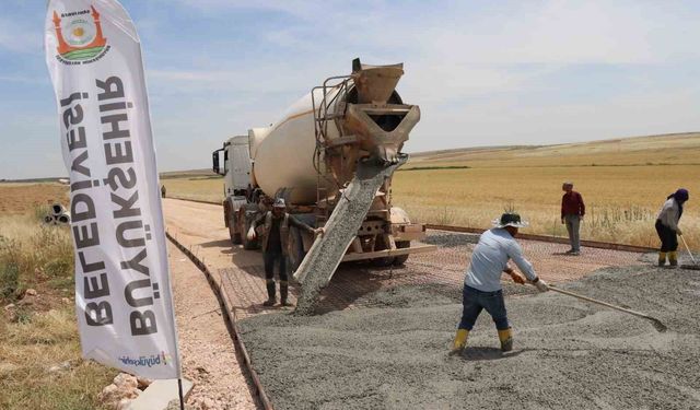 Büyükşehir, 3 ilçeyi beton yolla birbirine bağlıyor