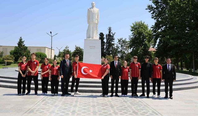 Çameli heyeti, Kardeş Şehir protokolü kapsamında Azerbaycan'da temaslarda bulundu