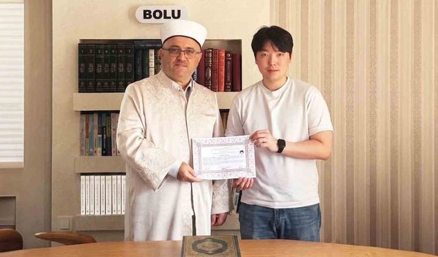 Güney Koreli genç Bolu'da Müslüman oldu