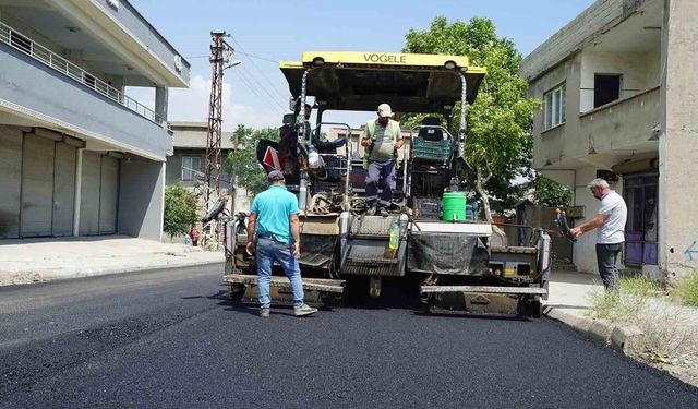 Kahramanmaraş'ta asfalt mesaisi sürüyor