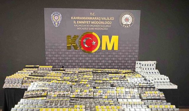Kahramanmaraş'ta kaçak sigara ve tütün operasyonu