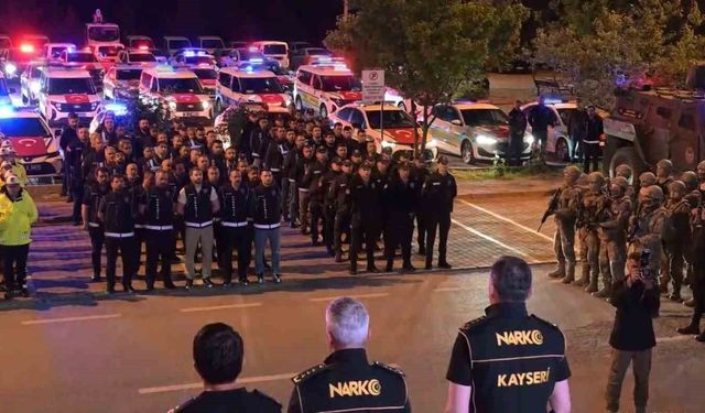 Kayseri polisi tarihi operasyona bu sözlerle başladı: 'Bugün Kayseri'nin huzuru, asayişi ve güvenliği açısından tarihi bir gün'