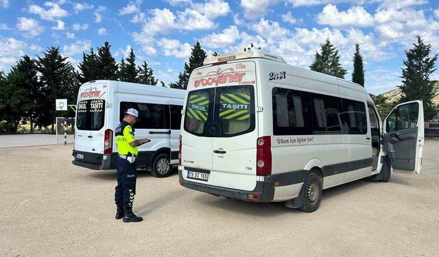 Kilis'te okul servislerine jandarma denetimi