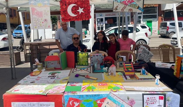 Kızılcahamam'da eTwinning projeleri yıl sonu sergisi yoğun ilgi gördü
