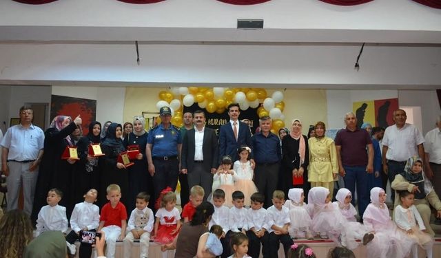 Köyceğiz'de Kur'an kurslarının minik öğrencileri duygulandırdı