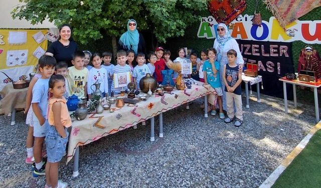 Köyceğizli minikler okulda mini müze kurdu
