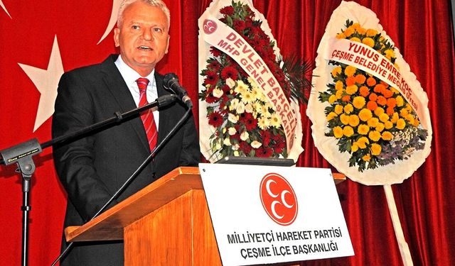 MHP Çeşme'de Galip Uluçam yeniden başkan seçildi
