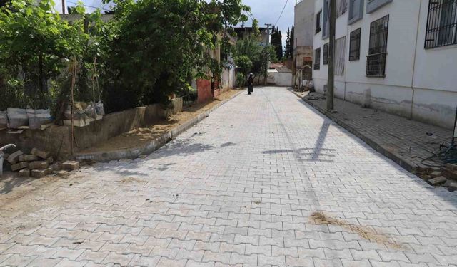 Nazilli'de yol çalışmaları sürüyor