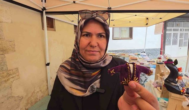 Sanatçı Nuray Taşkıran 'Mor Cepken' geleneğini ipek kozalarla geleceğe taşıyor