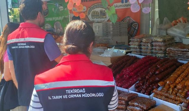 Tekirdağ Kiraz Festivali'nde sıkı gıda denetimi