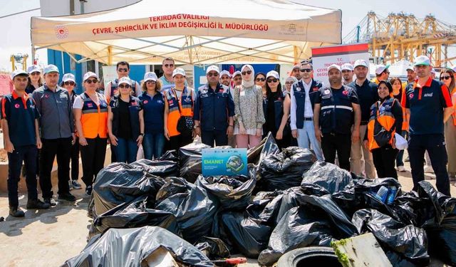 Tekirdağ'da deniz dibi temizliği yapıldı