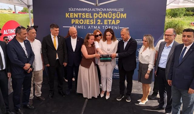 Tekirdağ'da depreme dayanıklı yaşam için yeni adım: Altınova Kentsel Dönüşüm Projesi'nde ikinci etabın temeli atıldı