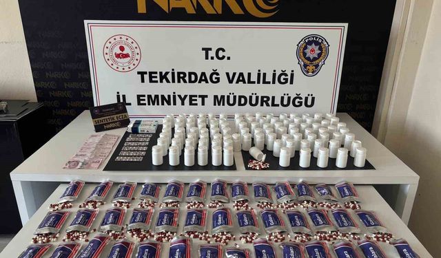 Tekirdağ'da zehir tacirlerine operasyon: 3 tutuklama