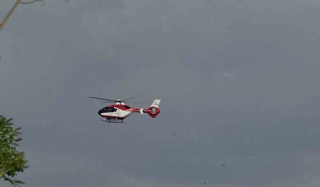 Van'da 57 yaşındaki hasta için helikopter ambulans havalandı