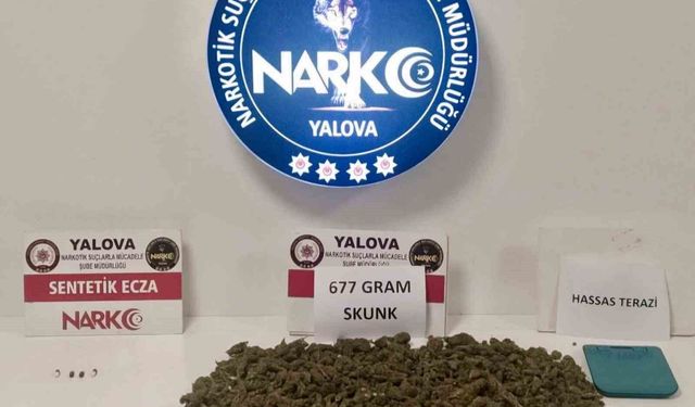 Yalova'da uyuşturucu operasyonunda 2 tutuklama