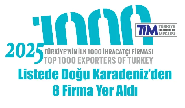 Bölgeden 8 firma ilk 1000 ihracatçı listesinde yer aldı
