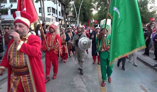 Amasya'da mehterli milli irade yürüyüşü yapıldı