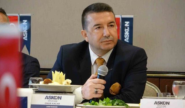ASKON Antalya Şube Başkanı Kacar: ''Göreve geldiğimiz günden bugünlere kadar üyelerimiz arasında 650 milyon TL'nin üzerinde ticaret hacmi oluşmuştur'