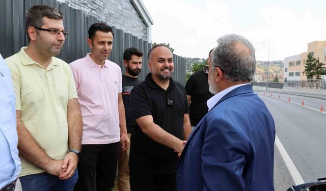 Başkan Yalçın'dan Kalpaklıoğlu ailesine teşekkür