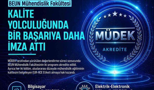 BEUN Mühendislik Fakültesi Kalite Yolculuğunda bir başarıya daha imza attı