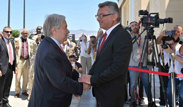 BM Genel Sekreteri Guterres, KKTC Cumhurbaşkanı Erhürman ile görüştü