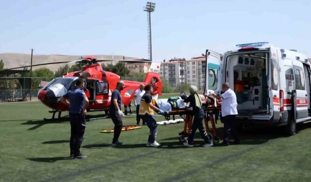 Darende'de aynı günde ikinci hava ambulansı talebi
