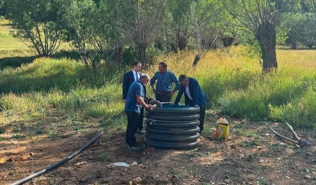 Demirözü Kaymakamı Ahat köylerde yürütülen çalışmaları inceledi