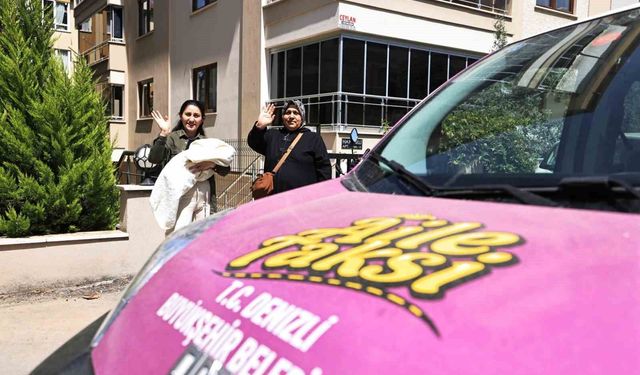 Denizli Büyükşehir'de 'Aile Taksi' projesi devam ediyor