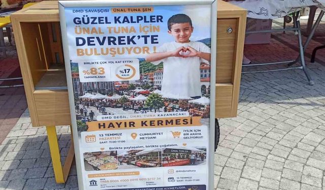Devrekliler küçük Ünal için tek yürek oldular
