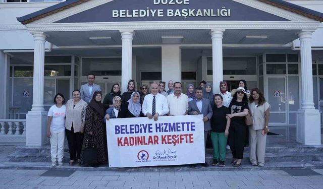 Düzce Belediyesi'nden kadınlara proje gezisi