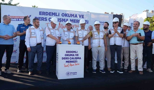 Erdemli Okuma ve Ders Çalışma Merkezi'nin temeli atıldı