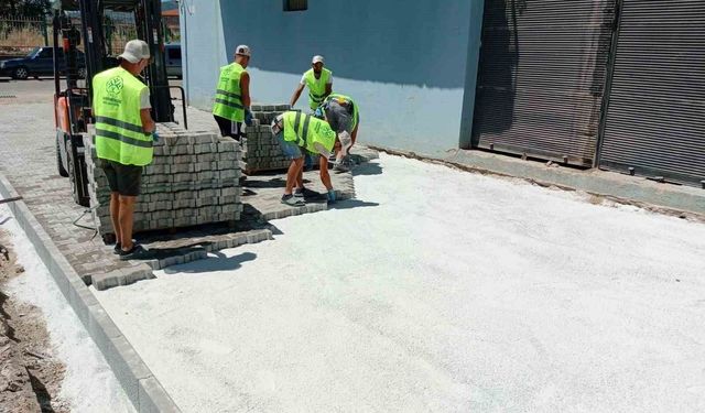 Germencik'te üstyapı çalışmaları başladı