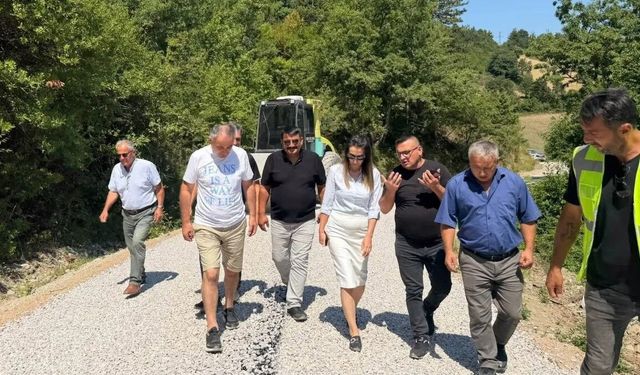 Gerze'de kırsal ulaşım çalışmaları