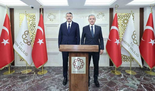 İçişleri Bakan Yardımcısı Çelik, Mardin Valisi Akkoyun ile bir araya geldi
