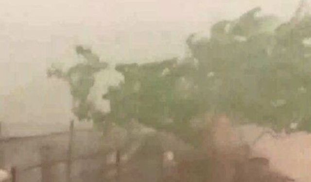 İpsala'da dolu ve sağanak yağış etkili oldu